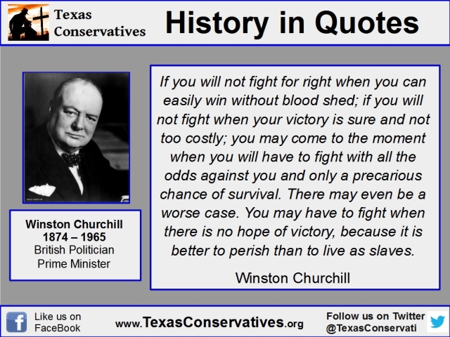 History in Quotes - Churchill - If you will not fight